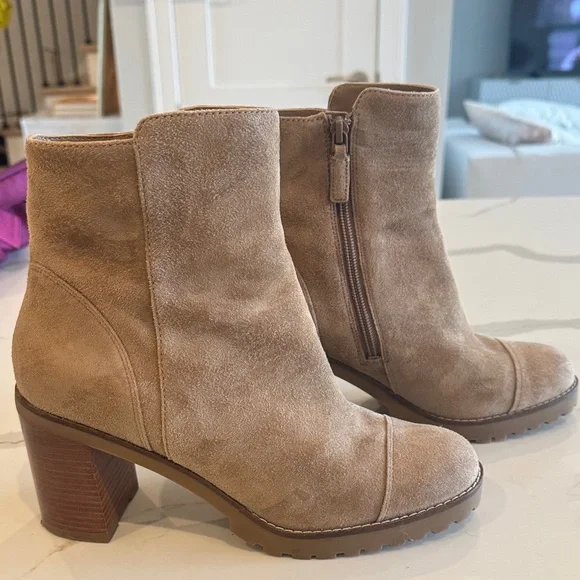 Cole Haan Tan Suede Ankle Boots - Picture 4 of 6